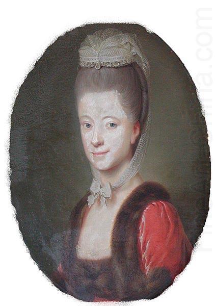 Jens Juel Portrait of Agnete Marie Hielmstierne (1753-1838), wife of Marcus Gerhard Rosen Crone china oil painting image